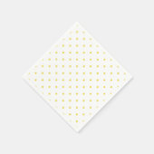 Micro Stars Golden Yellow - White Serviette (Ecke)