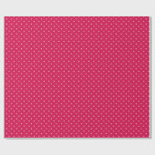Micro Stars White - Himbeere Geschenkpapier (Flach)
