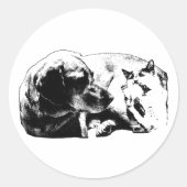 Micro-Waffenruhe Runder Aufkleber (Vorderseite)