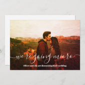 Micro Wedding Downsize Foto Einfache Skripte Ankündigung (Vorne/Hinten)