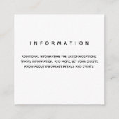 Micro Wedding Information Enclosure Card Begleitkarte (Vorderseite)