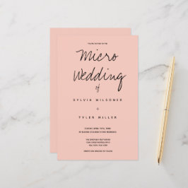 Micro Wedding Pink Black Typografy