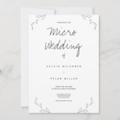 Micro Wedding White Gray Blätter (Vorderseite)
