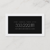 Microbiota Research Scientist Schwarz-weiß Bold Visitenkarte (Rückseite)