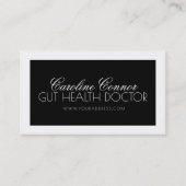 Microbiota Research Scientist Schwarz-weiß Bold Visitenkarte (Vorderseite)