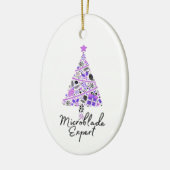 Microblader gift - Microblade Artist Weihnachten Keramik Ornament (Links)