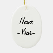 Microblader gift - Microblade Artist Weihnachten Keramik Ornament (Hinten)