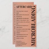 Microblading Aftercare Peony Pink_Example Vielen D Dankeskarte (Vorne/Hinten)