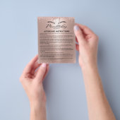 Microblading Aftercare Rose Gold Tropfen Flyer (Gruppe)