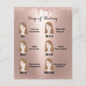 Microblading Aftercare Rose Gold Tropfen Flyer (Hinten)