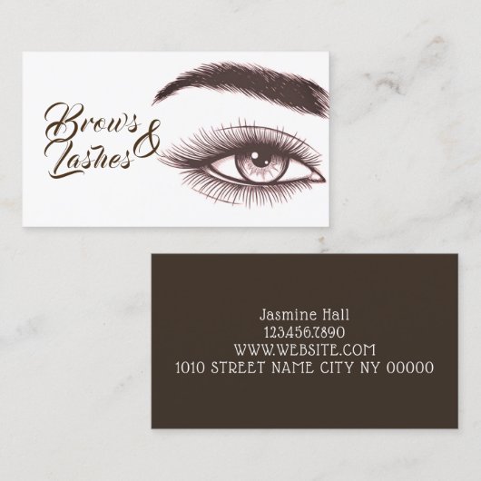 Microblading , Augenbrauen, Lashes, bleibende Make Visitenkarte (Vorne/Hinten)