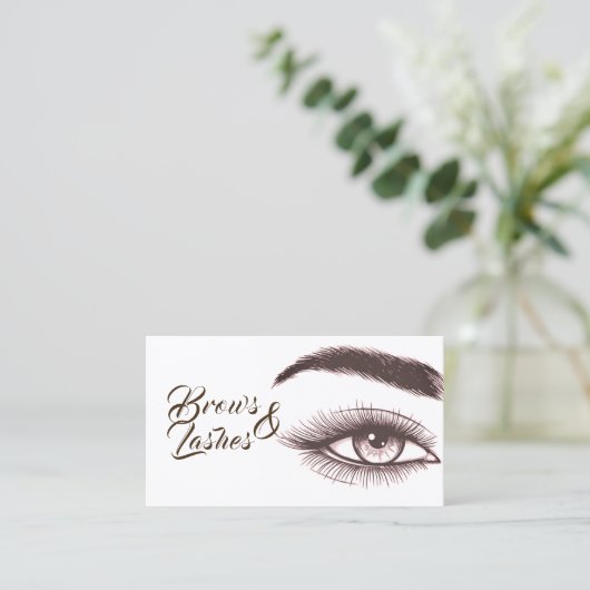 Microblading , Augenbrauen, Lashes, bleibende Make Visitenkarte (Stehend Vorderseite)