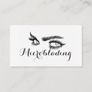 Microblading, Augenbrauen, Tattoo, Permanent Make- Visitenkarte