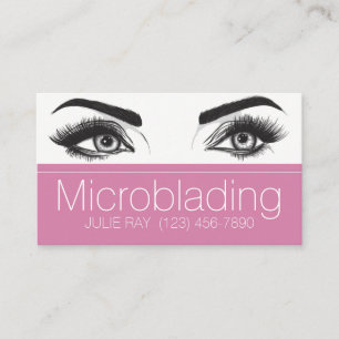 Microblading, Augenbrauen, Tattoo, Permanent Make- Visitenkarte