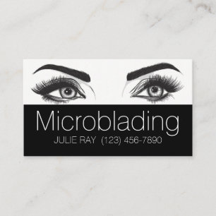 Microblading, Augenbrauen, Tattoo, Permanent Make- Visitenkarte
