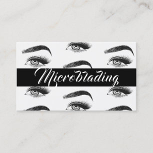 Microblading, Augenbrauen, Tattoo, Permanent Makeu Visitenkarte