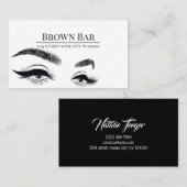 Microblading Augenbrauen & Wimpern, Wimpernverläng Visitenkarte (Vorne/Hinten)