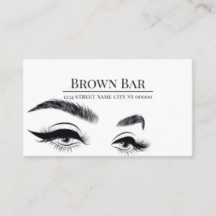 Microblading Augenbrauen & Wimpern, Wimpernverläng Visitenkarte