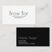 Microblading Augenbrauen & Wimpern, Wimpernverläng Visitenkarte (Vorne/Hinten)