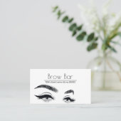 Microblading Brauen & Wimpern, Wimpernverlängerung Visitenkarte (Stehend Vorderseite)