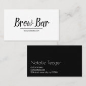 Microblading Brows & Lashes, Eyelash Extensions Bu Visitenkarte (Vorne/Hinten)