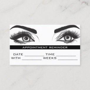 Microblading Brows & Lashes Salon Terminkarte