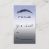 Microblading Brows Salon, Gradient Terminkarte (Vorderseite)
