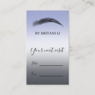 Microblading Brows Salon, Gradient Terminkarte