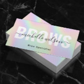 Microblading Brows Technician Moderne Holografie Visitenkarte