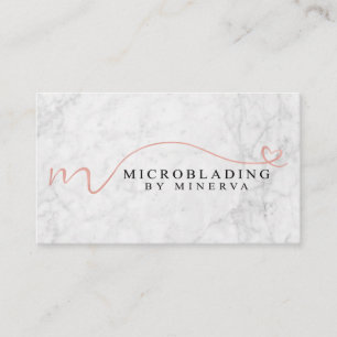 Microblading durch Minerva Visitenkarte