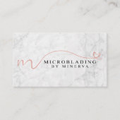 Microblading durch Minerva Visitenkarte (Vorderseite)