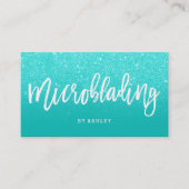 Microblading eleganter visitenkarte (Vorderseite)