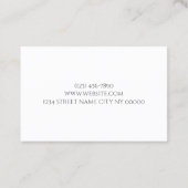 Microblading Eyebrows & Lashes Salon Visitenkarte (Rückseite)