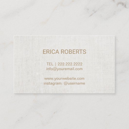 Microblading Eyebrows Makeup Artist Gold Script Visitenkarte (Rückseite)