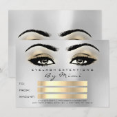 Microblading Lashes Makeup Artist Certificate Gift (Vorne/Hinten)