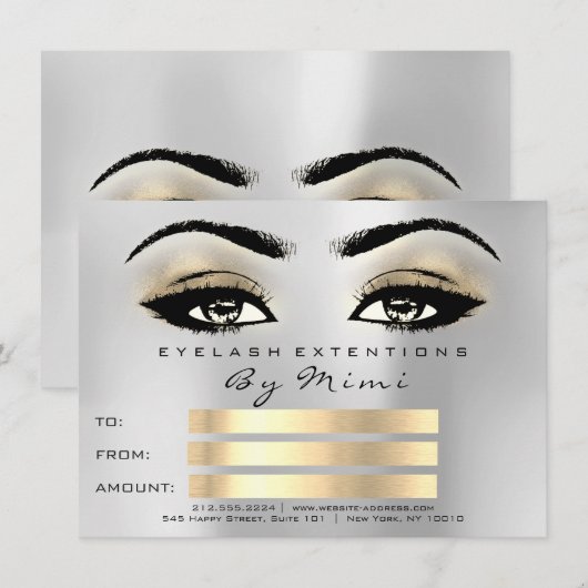 Microblading Lashes Makeup Artist Certificate Gift (Vorne/Hinten)