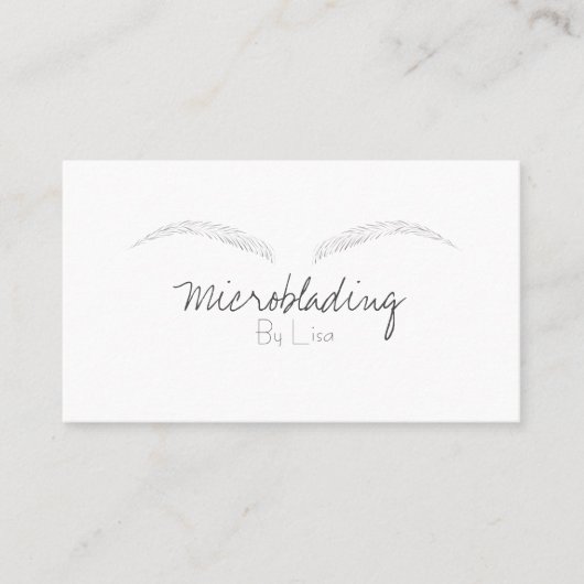 Microblading Visitenkarte (Vorderseite)