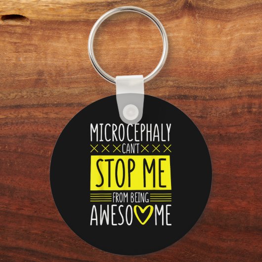 Microcephaly Can't Stop Me, Microcephaly Fighter S Schlüsselanhänger (Vorderseite)