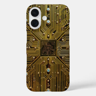 Microchip Circuitry Tec-Inspired Pattern  iPhone 16 Hülle