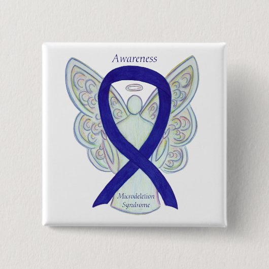 Microdeletion Syndrome Awareness Ribbon Button (Vorderseite)