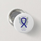 Microdeletion Syndrome Awareness Ribbon Button (Vorne & Hinten)