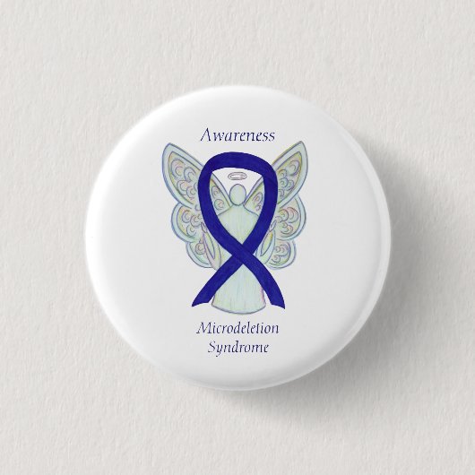 Microdeletion Syndrome Awareness Ribbon Button (Vorderseite)