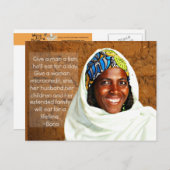 Microfinance Postcard Postkarte (Vorne/Hinten)