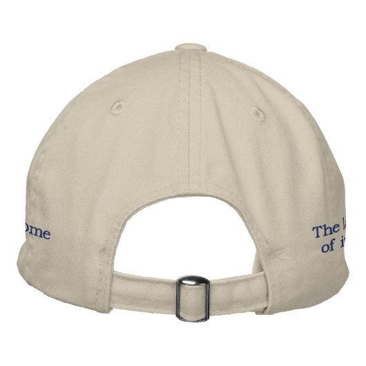 Micrognome Hat (Light) Bestickte Baseballkappe (Rückseite)