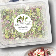 Microgreen Grower Food Labels, Name des Unternehme
