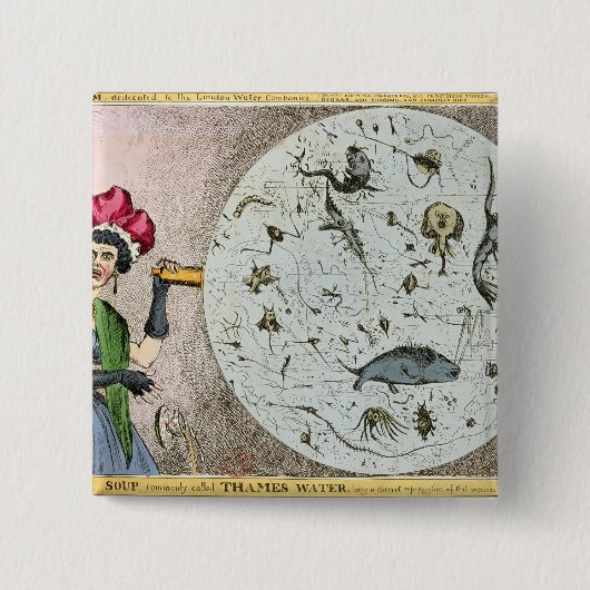 Microkosmos eingeweiht dem London-Wasser Button (Vorderseite)