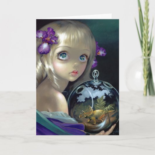 "Microkosmos: Triceratops-" Gruß-Karte Karte (Vorderseite)