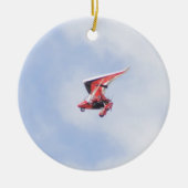 Microlight Flugzeug Keramik Ornament (Vorne)