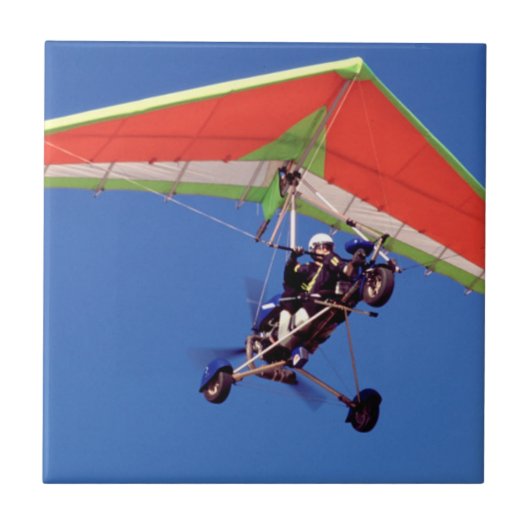 Microlight Flying in Sky, Western Cape Fliese (Vorderseite)