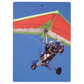 Microlight Flying in Sky, Western Cape Klemmbrett (Rückseite)
